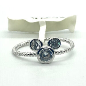 Size 6 925 Mickey Mouse Silhouette Twisted Band Ring